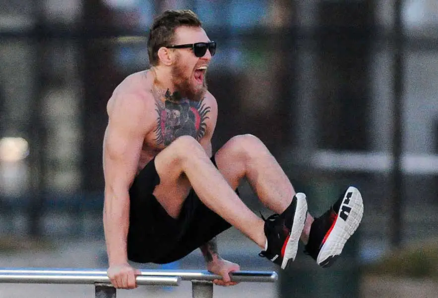 Conor McGregor Workout Routine Reebok Sneakers Tattoo Screaming