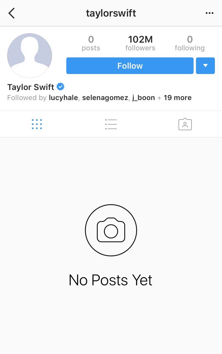Taylor Swift Instagram