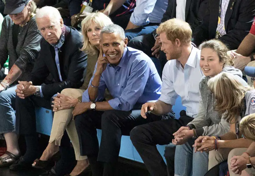 Prince Harry Barack Obama Invictus Games Joe Biden Wife