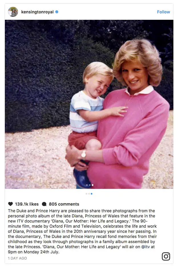 Princess Diana Prince William Rare Family Album