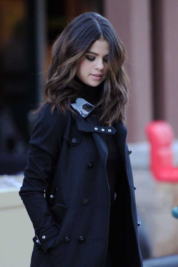 Selena Gomez Versace Fall Trench Coat Sundance © Atlantic Images