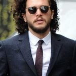 Is that Jon Snow? Kit Harington looked stylish in a subtle polkadot tie, suit, short and sunglasses © Atlantic Images
