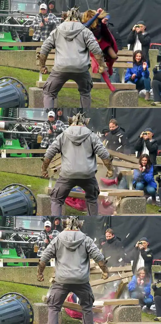 Supergirl Melissa Benoist Filming Swamp Monster