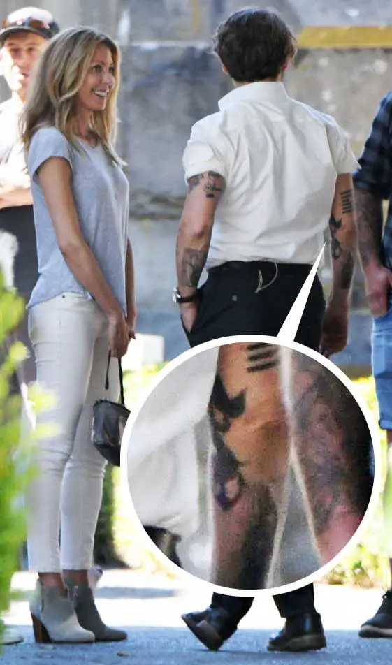 Johnny Depp New Tattoo Filming Richard Says Goodbye Mystery Girl