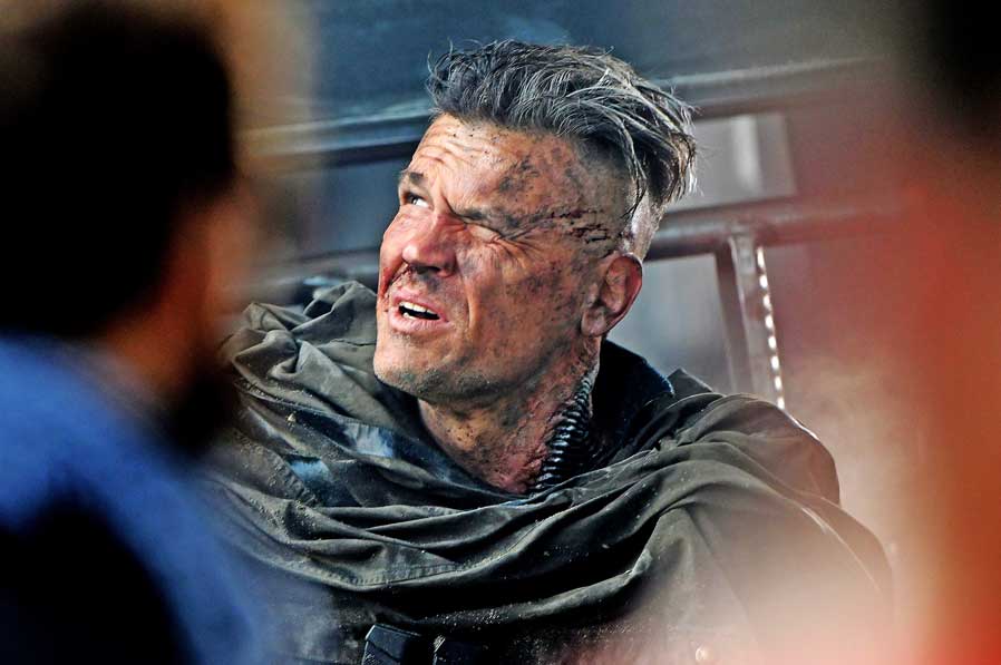 Deadpool 2 Filming Vancouver Josh Brolin Cable Scars