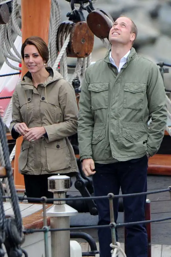 Prince William and wife Kate Middleton shared a moment together as they checked out The Pacific Grace in Victoria, Canada