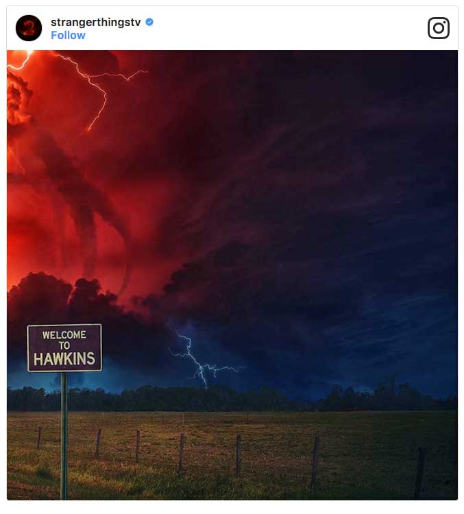 Stranger Things 2 Welcome To Hawkins Instagram
