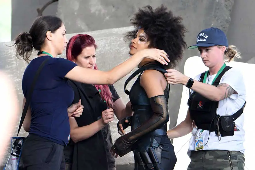 Deadpool 2 Filming Vancouver Zazie Beetz Costume Safety Check