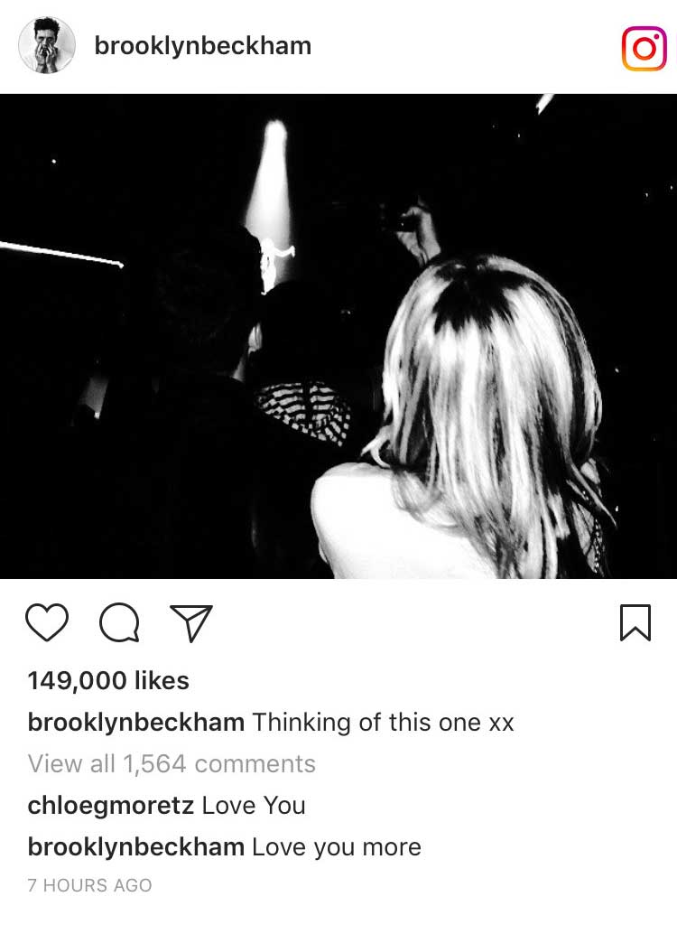 Brooklyn Beckham Chloe Grace Moretz Instagram