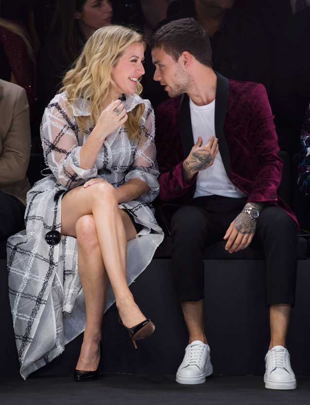Ellie Goulding Legs Liam Payne Emporio Armani London Fashion Show