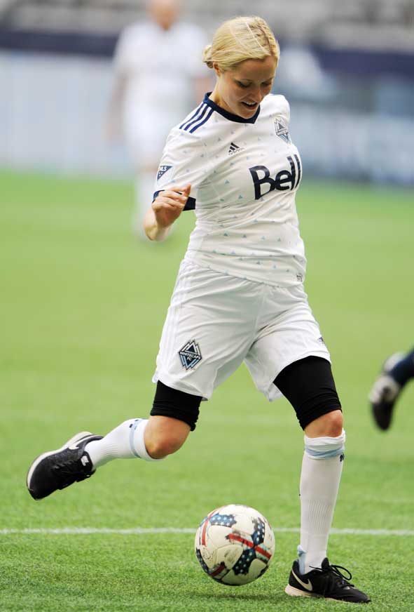 Georgina Haig Frozen Elsa Vancouver Whitecaps Playing Soccer