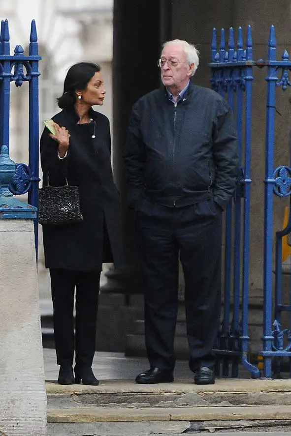 Get Carter...A Taxi! Sir Michael Caine Left Waiting For A Lift With ... wife image Get Carter...A Taxi! Sir Michael Caine Left Waiting For A Lift With ...