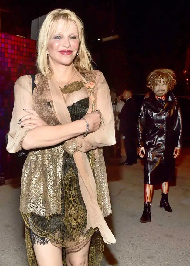 Courtney Love Freaky Halloween Party Stalked Tyrion Lannister Costume Casamigos Hollywood