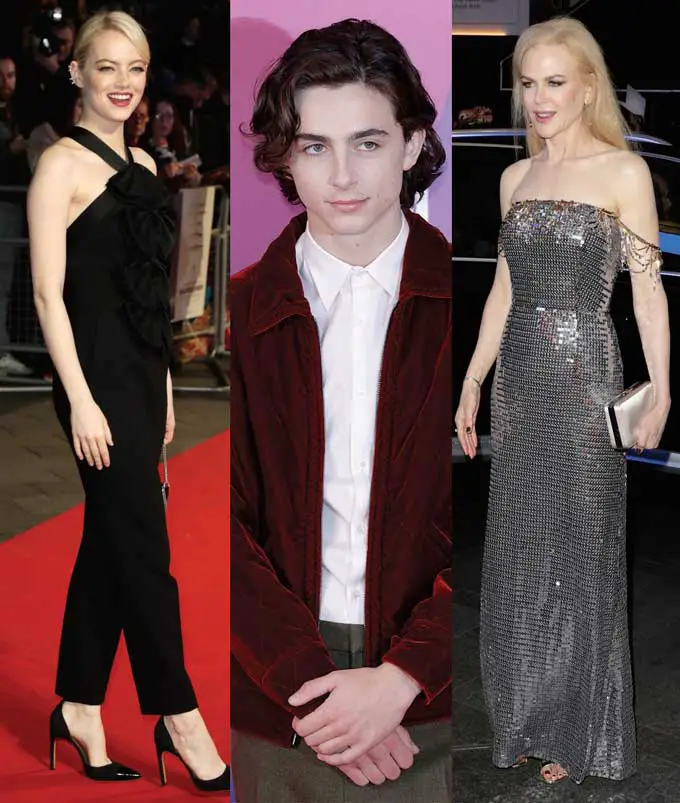Emma Stone Blonde Hair Nicole Kidman Timothee Chalamet BFI Cover