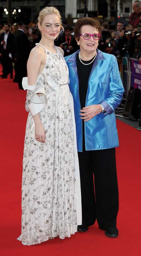 Emma Stone Premiere Louis Vuitton Deal Louis Vuitton Ring Battle Of The Sexes BFI Film Festival London Billie Jean King Tennis Movie