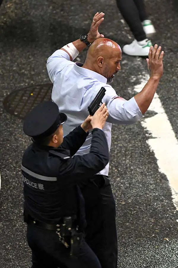 The Rock Arrested On Set Of 'Skyscraper' ? • Celebrity WotNot