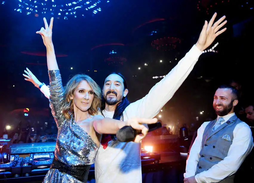 Celine Dion My Heart will go On Las Vegas Benefit Fund Steve aoki EDM