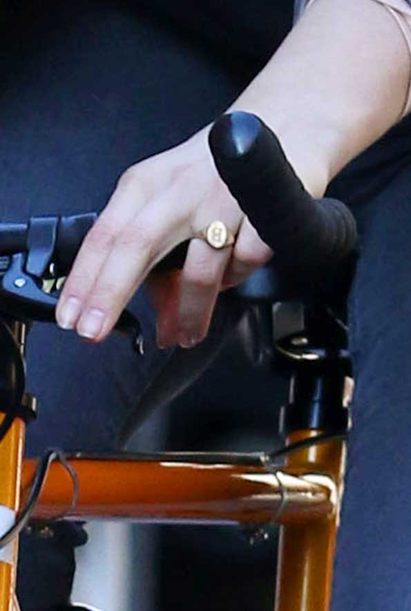 Chloe Grace Moretz Brooklyn Beckham Gold Ring B Cycling The Widow New York