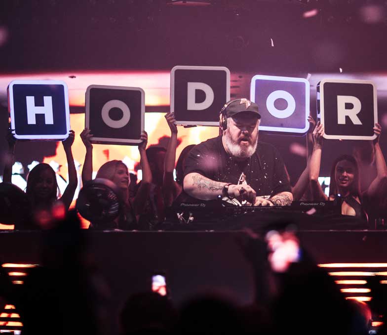Hodor Kristian Nairn DJ Doorstop Face Tattoo Hakkasan