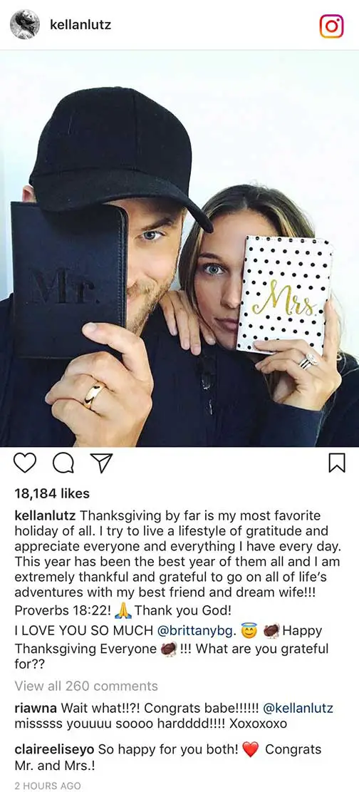 Kellan Lutz Brittany Gonzalez Married