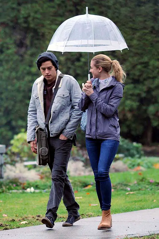 Lili Reihart and Cole Sprouse Filming in Vancouver