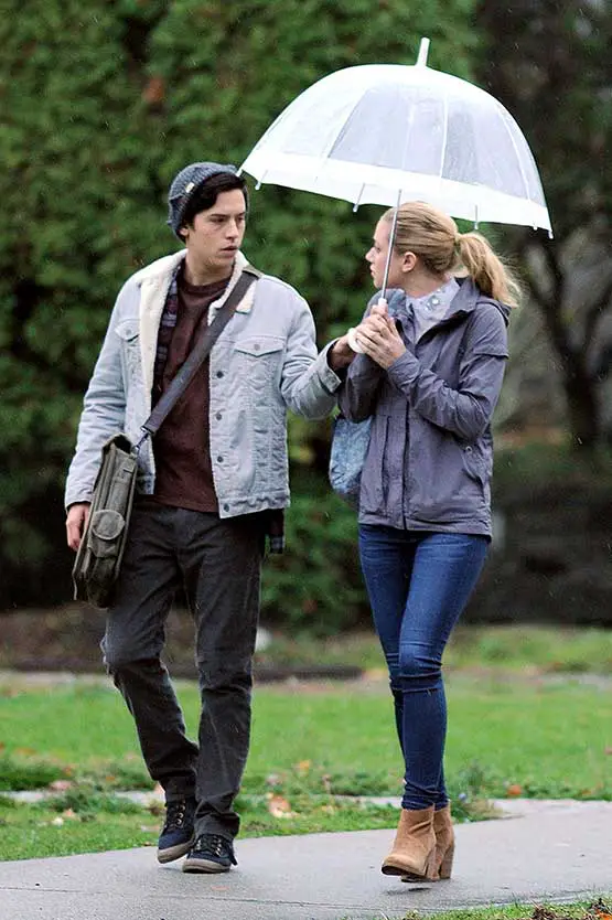 Lili Reihart and Cole Sprouse Filming in Vancouver