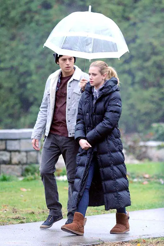 Lili Reihart and Cole Sprouse Filming in Vancouver