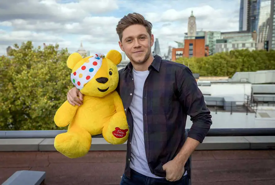 Giving Pudsey a Hug! Niall Horan surprised the children from the Young Carers project in Kingston to the most exclusive gig in town as he performed his new single Too Much To Ask