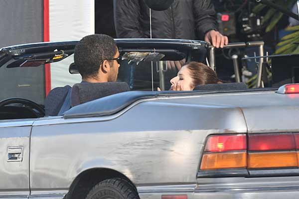 Anna Kendrick Keeps Warm on Set of Disney Movie Nicole © Atlantic Images