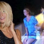 Paris Hilton Nicky Hilton Short skirt Legs Coachella Fetival music wardrobe malfunction upskirt