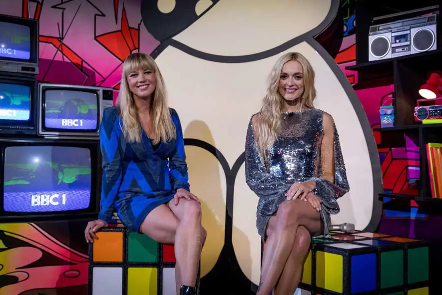 Children In Need Rocks the 80s with Sara Cox and Fearne Cotton