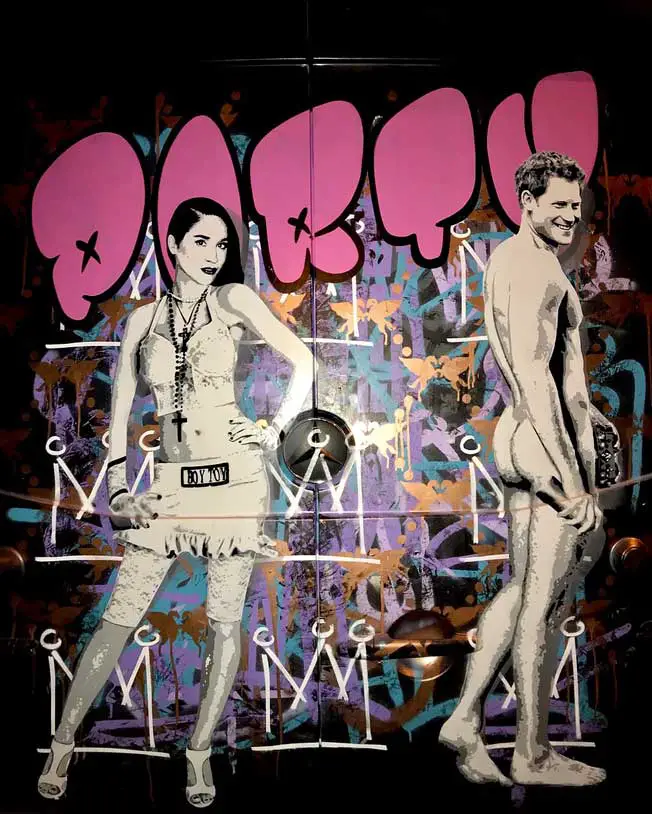 Prince Harry Meghan Markle Nude Artwork Pegasus