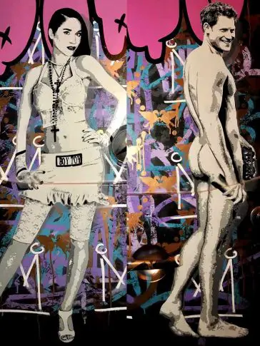 Prince Harry Meghan Markle Nude Artwork Pegasus