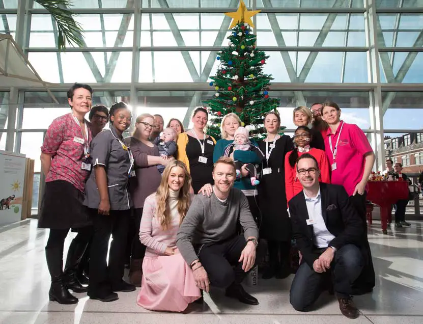 Ronan Keating Storm Keating Lego Christmas Tree The Evelina Children's Hospital London