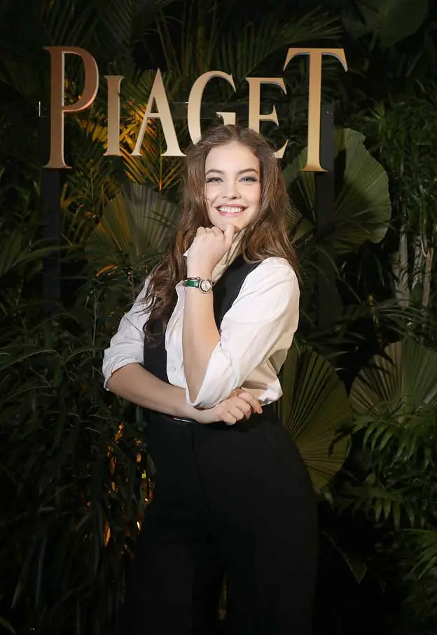 Barbara Palvin attends the #Piaget dinner at the Country Club during the #SIHH2018 on January 15, 2018 in Geneva, Switzerland Photo by Remy Steiner / Getty Images for Piage