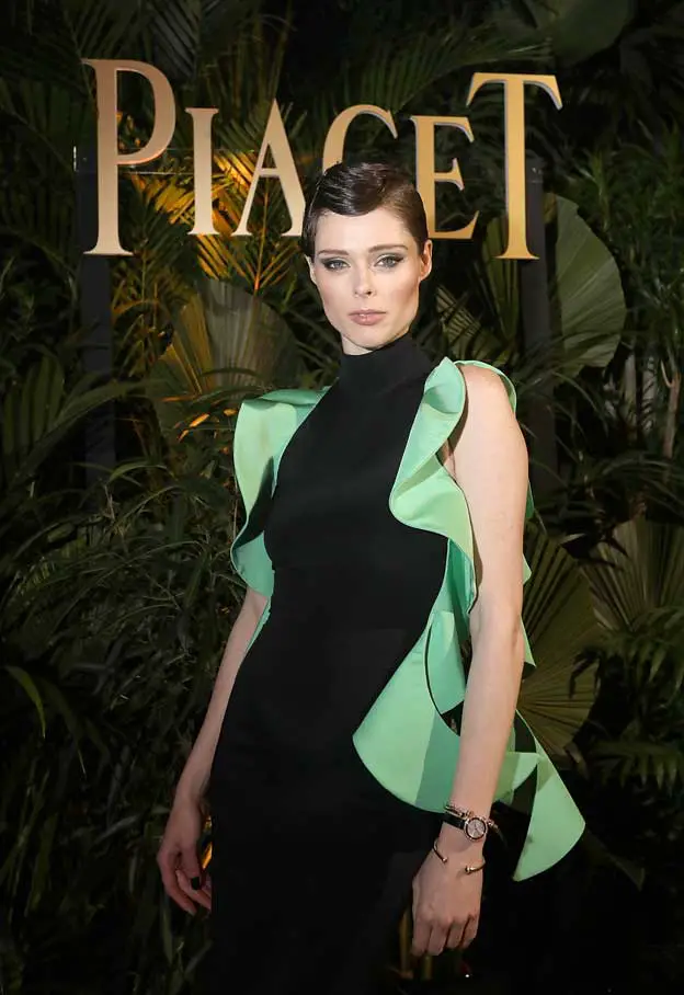Coco Rocha attends the #Piaget dinner at the Country Club during the #SIHH2018 on January 15, 2018 in Geneva, Switzerland Photo by Remy Steiner / Getty Images for Piaget
