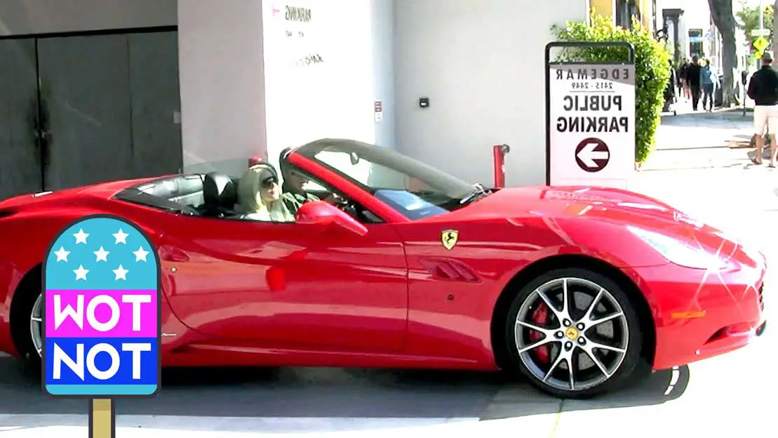 Heidi Montag & Spencer Pratt in Red Ferrari California