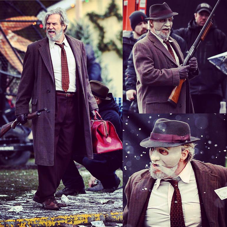 Bad Times! Jeff Bridges films 'Bad Times At The El Royale' in British Columbia, Canada
