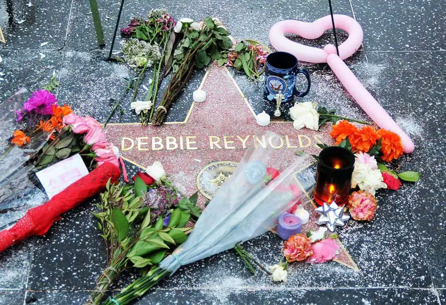 Debbie Reynolds Star Hollywood Walk of Fame Tribute