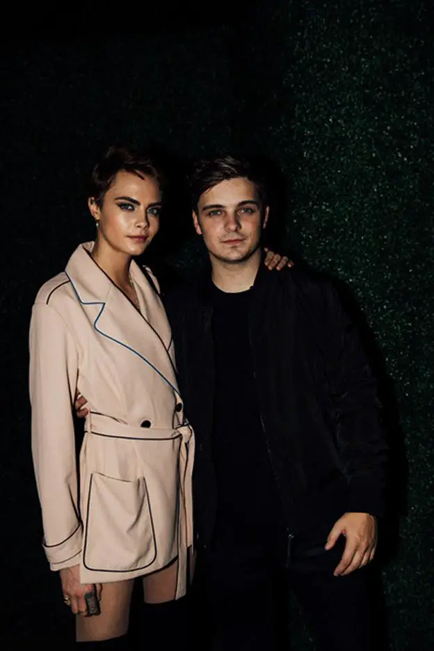 Cara Delevingne Jacket Knee High Boots Armani Exchange Martin Garrix Miami South Beach
