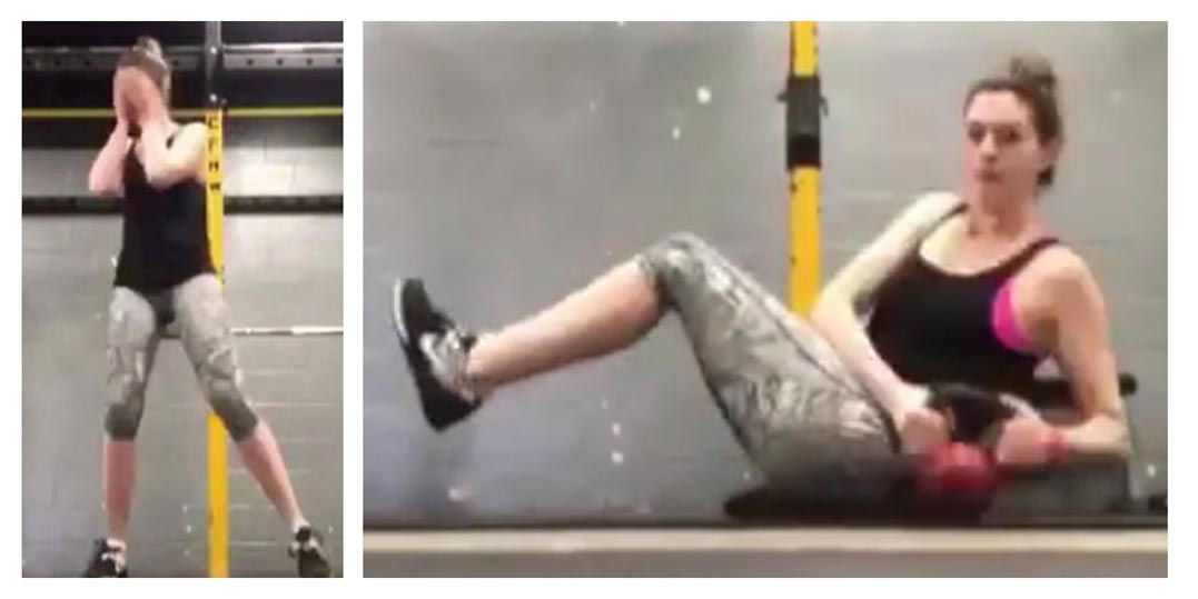 Anne Hathaway posted a body shaming workout video on her Instagram pager preempting potential fat-shamers