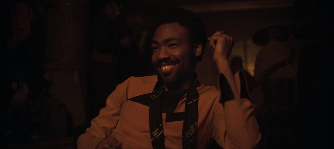 Solo: A Star Wars Story Stills Is this the moment Lando Calrissian gambled away his YT-1300 light freighter aka the Millennium Falcon?