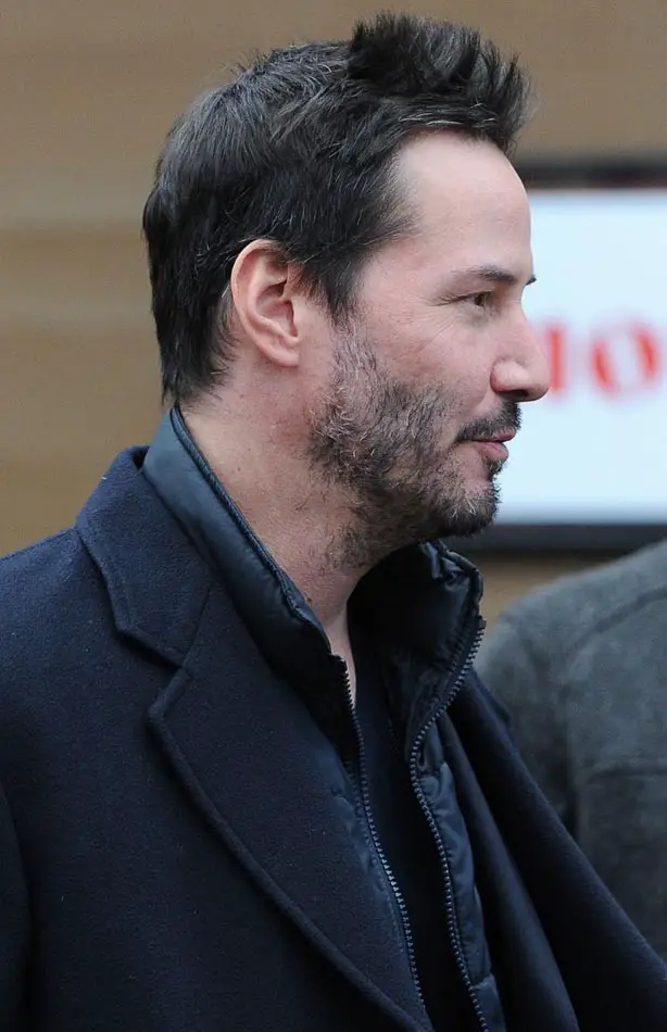 Keanu had his har spiked up as he hit the streets of the Sundance Film Festival