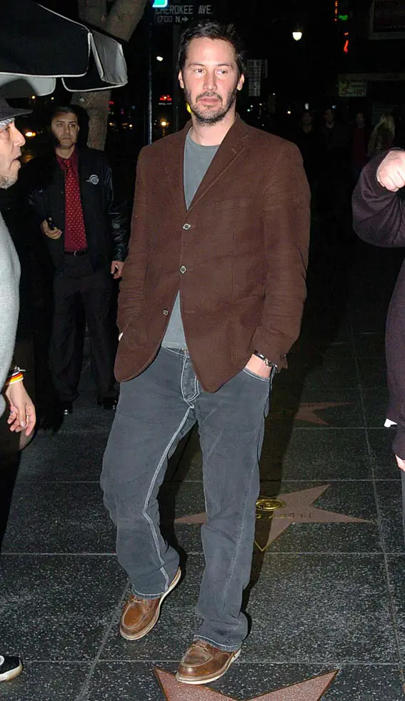 Keanu Reeves actually has his own star on the Hollywood Walk of Fame where he went out for a bite to eat