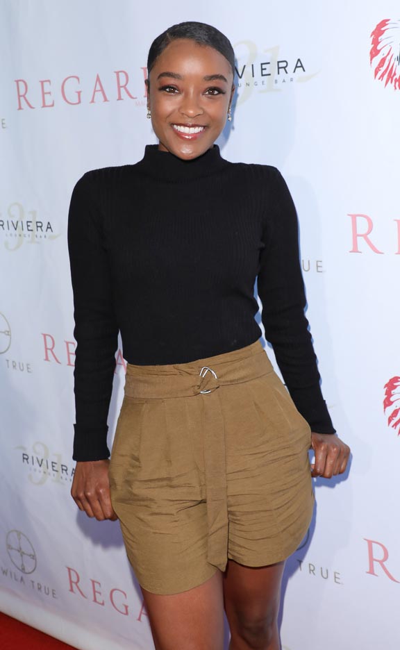 LaToya Tonodeo hit the red carpet wearing Zara and is set to appear on the final season of 'The Fosters'