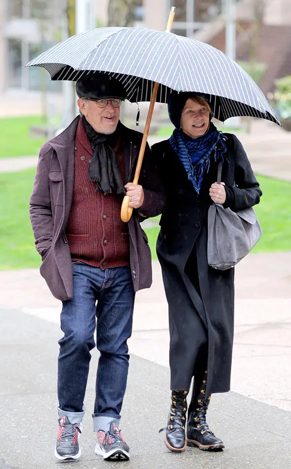 'Ready Player One' director Steven Spielberg was spotted in Vancouver with wife Kate Capshaw who he met on set on 'IndianaJones'