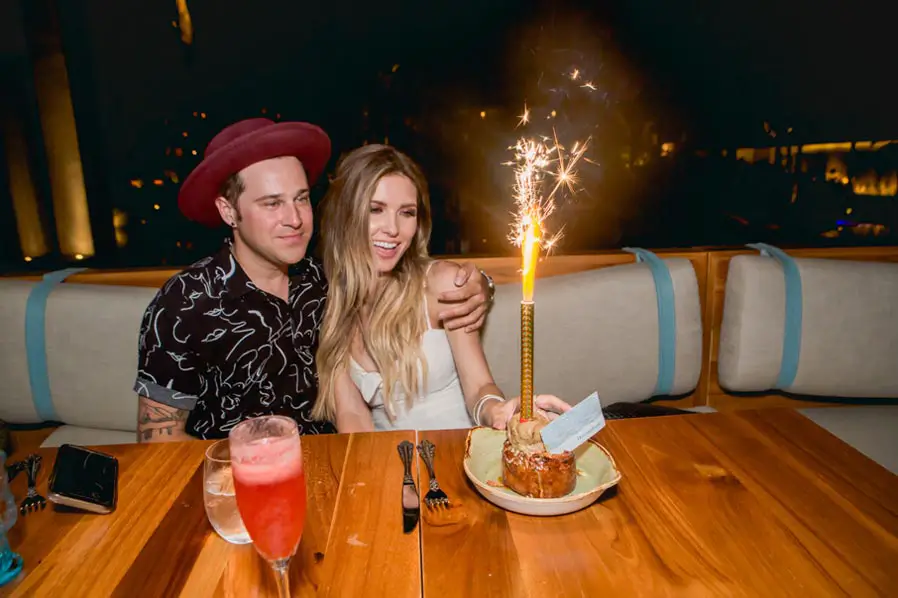 Ryan Cabrera gave Audrina Patridge a hug as they celebrated her birthday in Cabo - Photos courtesy of Cabo Pictures