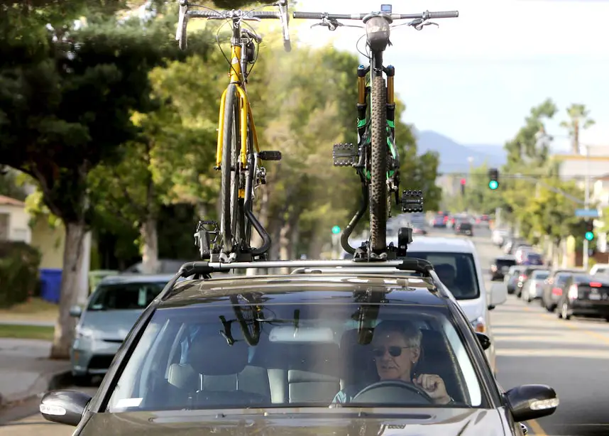 Harrison Ford likes to be as normal as possible pictured here heading for a bike ride in Los Angeles © Atlantic Images