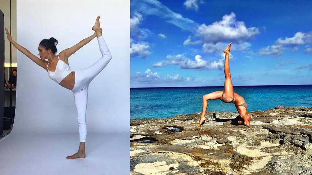 Now That's Flexible! Meghan Markle showed off her bikini body and amazing yoga moves on her Instagram account - Photo courtesy of @meghanmarkle / Instagram