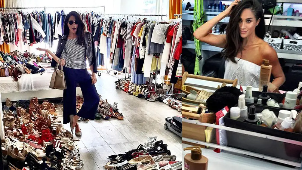 Meghan Markle posted these pics of her shopping and getting her hair ready - Photo courtesy of @meghanmarkle / Instagram